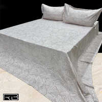 Light Printed Glace Cotton Bedsheet