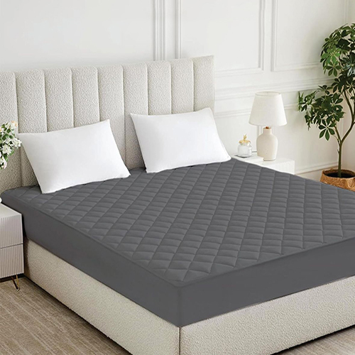 02_Grey Color Matress Protector - Color: As Per Requirement