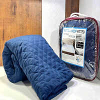Blue Color Waterproof Fitted Mattress Protector