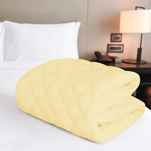 Cream Color Comfortable Matress Protector - Color: As Per Requirement