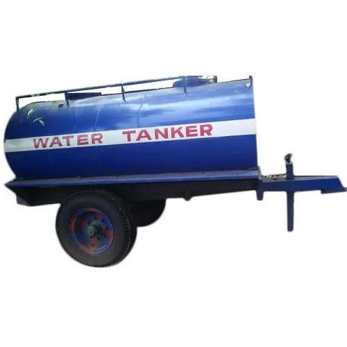 Mild Steel Tractor Water Tanker Trailer - Max Load: 5000  Kilograms (Kg)