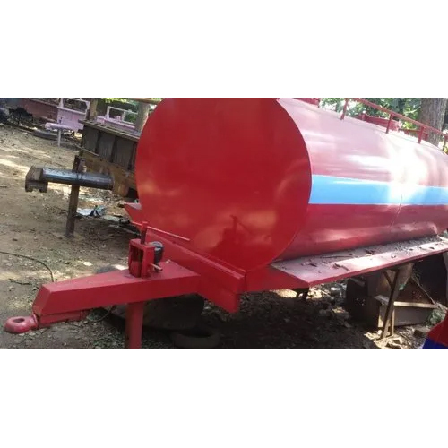 Mild Steel Tractor Water Tanker Trailer - Max Load: 5000  Kilograms (Kg)