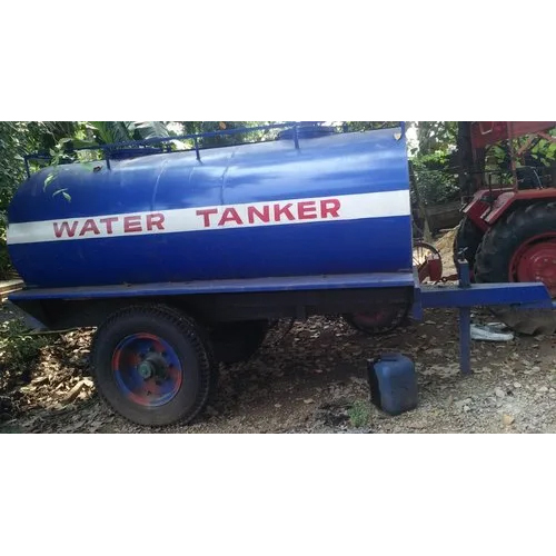 Mild Steel Tractor Water Tanker Trailer - Max Load: 5000  Kilograms (Kg)