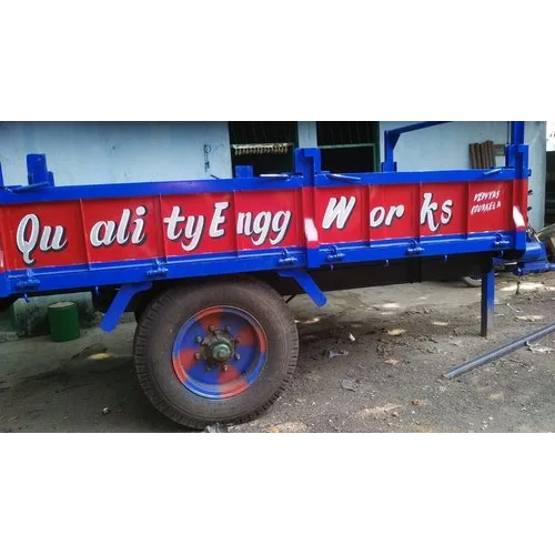 Cast Iron Tractor Trolley