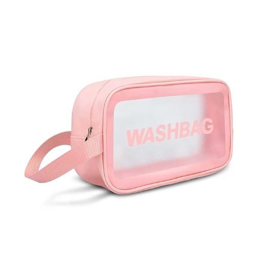 Pink Wash Bag - Design: Plain