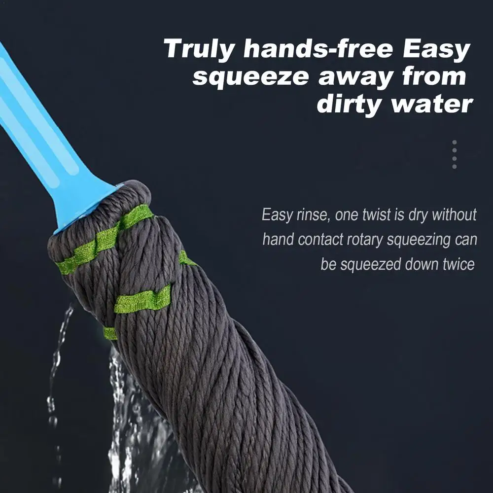 Twist Floor Cleaning Mop - Stainless Steel & Microfiber, Different Sizes Available, Durable Design For Industrial And Home Use