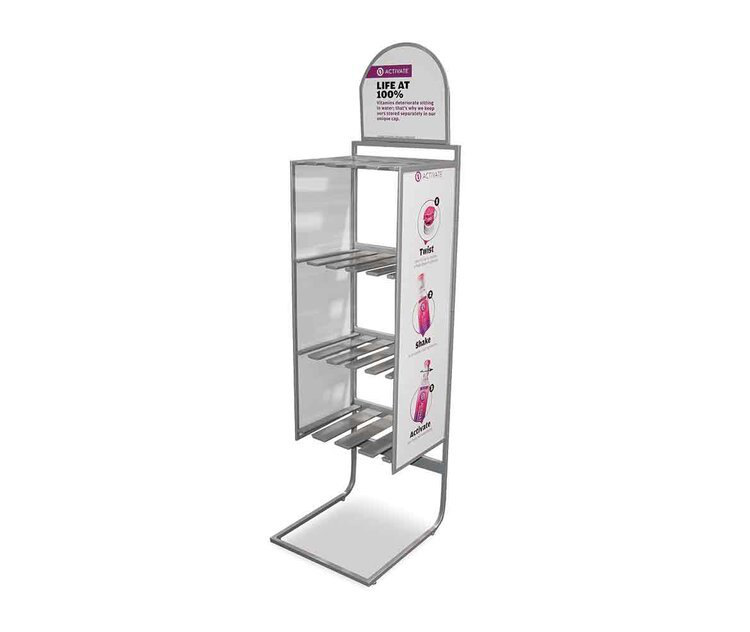 Wine Display Stand - Wooden Design, Multi-tiered Structure, Elegant Finish, Ideal For Retail Showcases And Home Decor