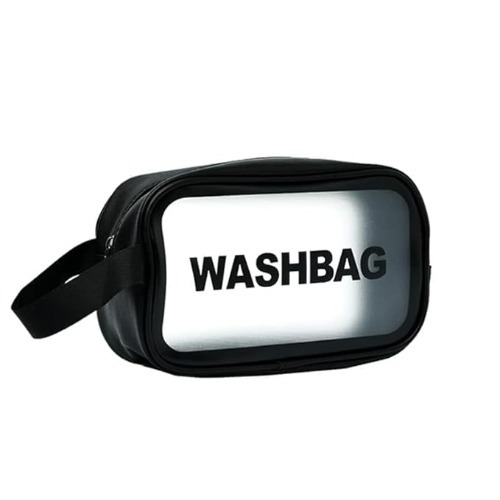 Plain Black Wash Bag