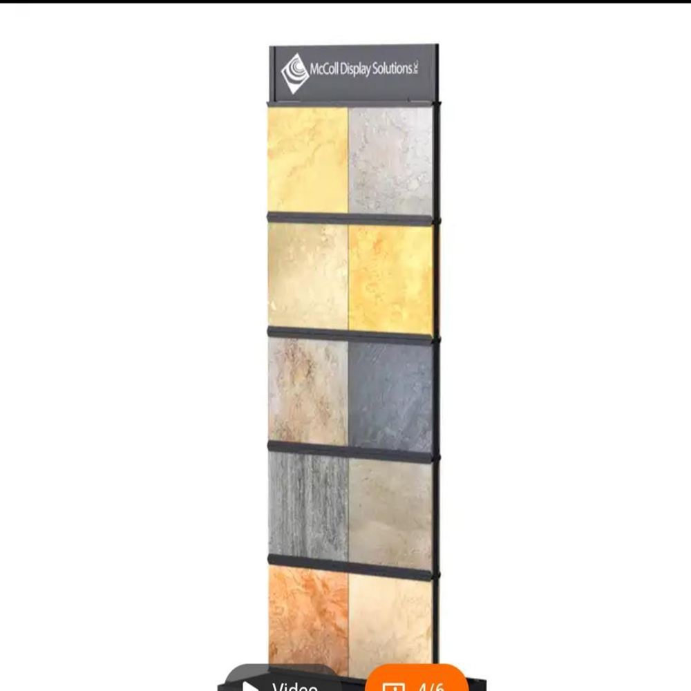 Tiles Display Stand And Racks - Durable Mdf & Metal, Freestanding/wall Mounted/tabletop Design, Customizable Branding Options For Showroom Showcase