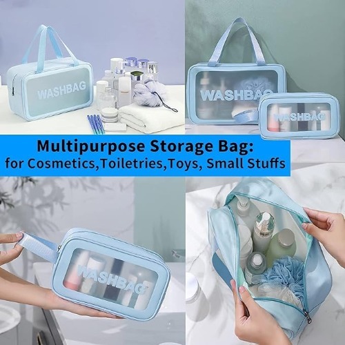 Transfer Blue Wash Bag