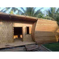 Modern Bamboo House - Eco-friendly Wood, 14x10 Feet, Brown Color | Easily Assembled, Contemporary Design, Versatile Style