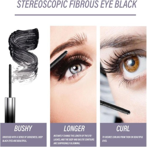 Stereoscopic Fibrous Eye Black Mascara