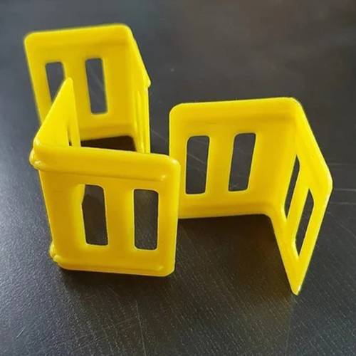 Plastic Moulded Corner Edge Protector - Color: Yellow