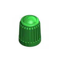 Plastic Tyre Valve Cap - Color: Green