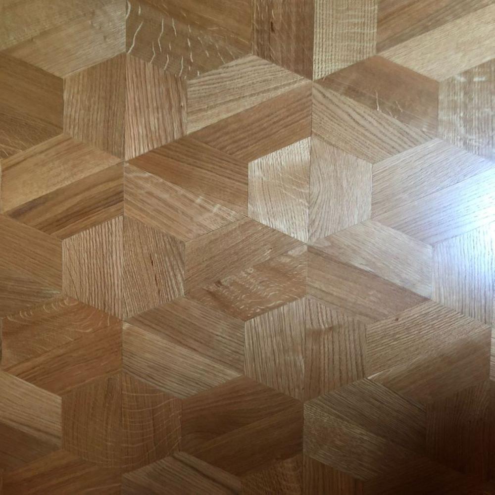 Honeycomb Oak Designer Flooring - 14mm Thick Engineered Wood, Brown - Uv-protected Matte Finish, Anti-slip, Antibacterial, Stain And Scratch-resistant