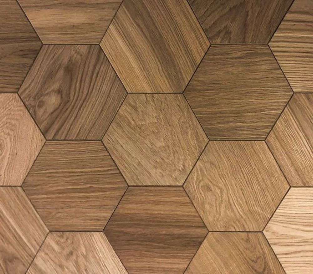 Honeycomb Oak Designer Flooring - 14mm Thick Engineered Wood, Brown - Uv-protected Matte Finish, Anti-slip, Antibacterial, Stain And Scratch-resistant