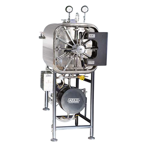 Horizontal Rectangular High Pressure Steam Sterilizer Semi Automatic