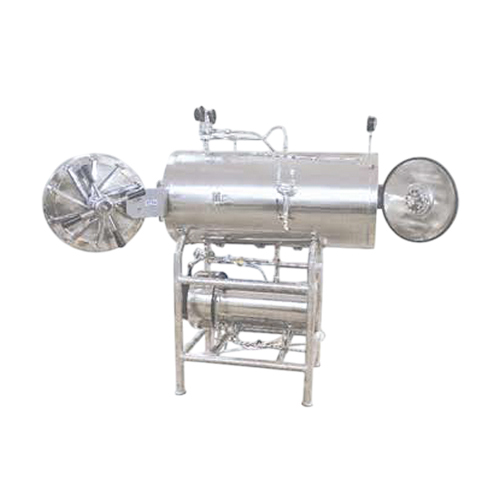 Horizontal Cylindrical High Pressure High Speed Steam Sterilizer Double Door