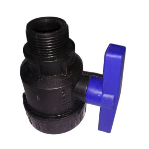 Male Female Type Pp Ball Valve - Color: Black