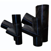 Hdpe Fabricated Fittings - 4 To 315 Millimeter Diameter, Black Color | Ideal For Chemical Fertilizer Pipe Usage