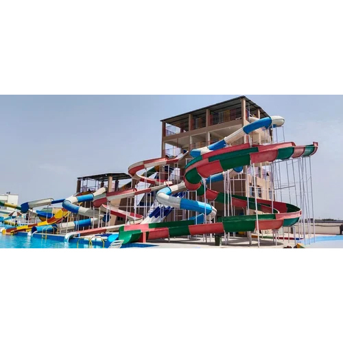 Multilane Water Slide - Diameter: 980 Millimeter (Mm)