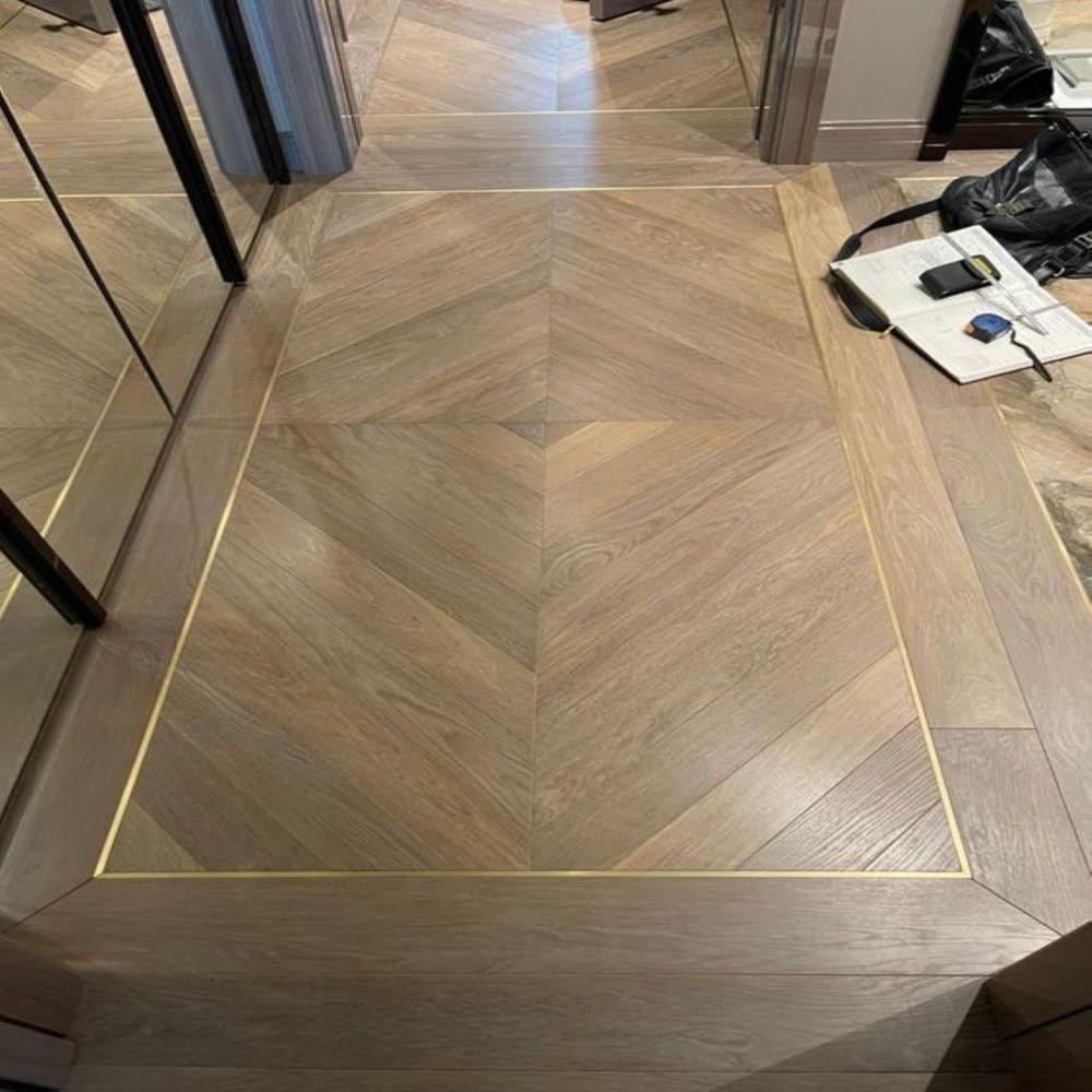 Chevron Walnut Parquet Flooring - Feature: Wear-Resistant