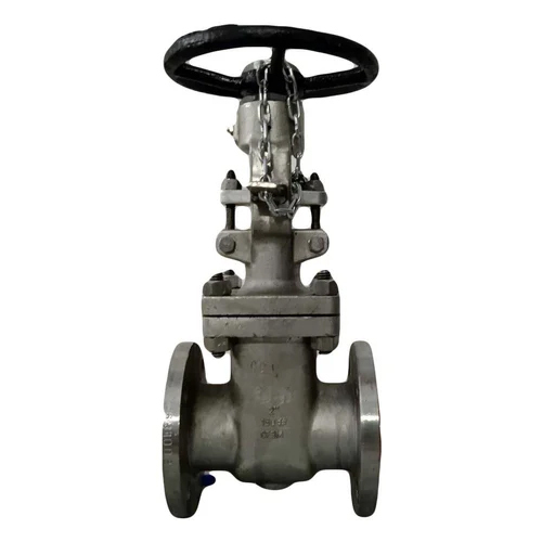 Stainless Steel Rising Spindle Gate Valve - Color: Silver