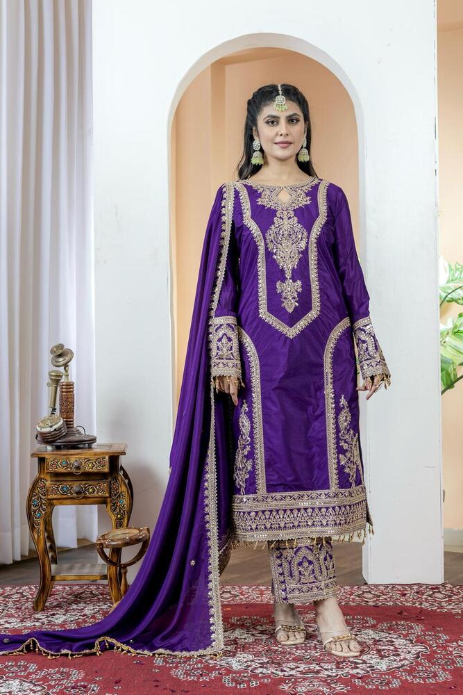 Top Plazo & Dupatta - Color: Pink