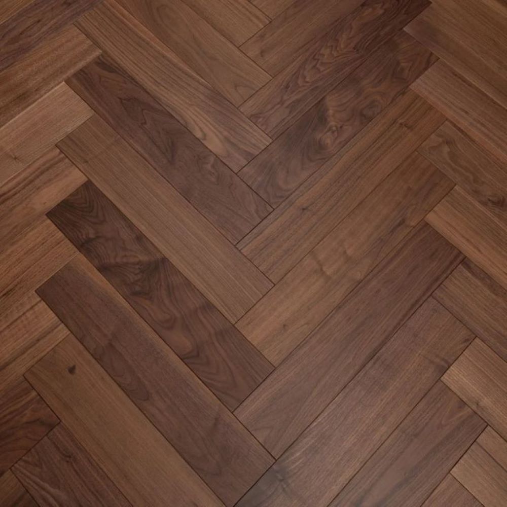 Dark Walnut Herringbone Parquet Flooring - Feature: Easy To Install