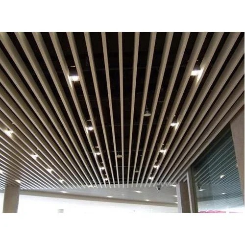 Aluminium metal Baffle Wall Ceiling 100mmx25mm