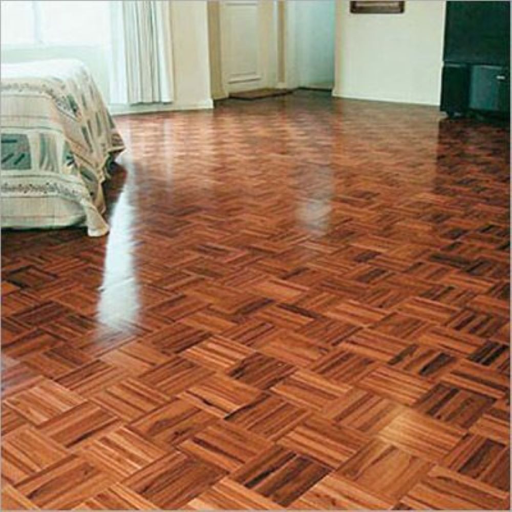 Teakwood Parquet Flooring - Color: Brown