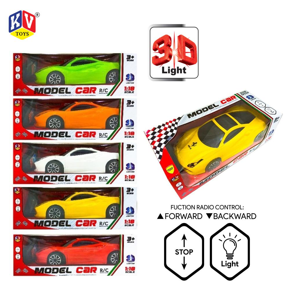 2 Function 1:18 Racing Reality Remote Control Car - Available In 5 Colors - Red , Yellow, White, Orange & Green (M40)