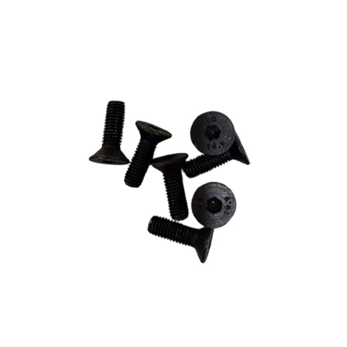 Jcb Cap Flat Head Screws Bolts - Color: Black