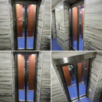 Stainless Steel And Glass Residential Elevator - Max. Lifting Height: 7 Foot (ft)