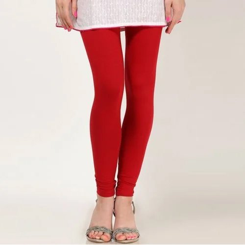 Red Plain Churidar Legging - Ethnic Region: Indian