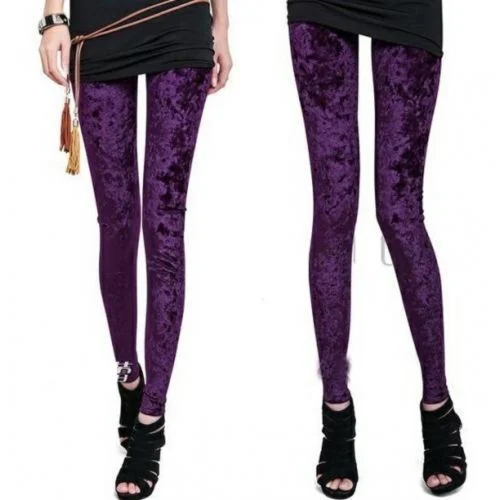 Ankle Lenth Legging - Color: Purple