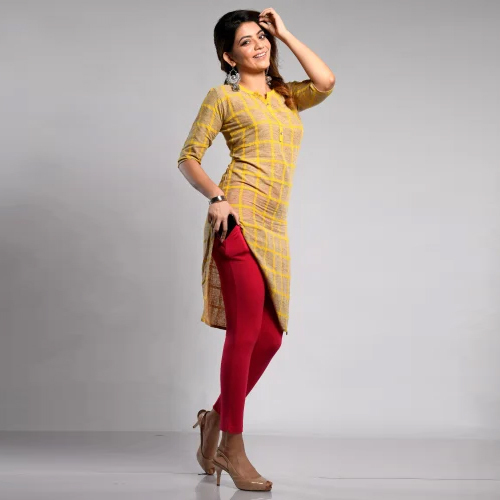 Knitted Cotton Kurti Pant - Feature: Washable