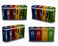 Frp Quadro Dustbin - Application: Commercial