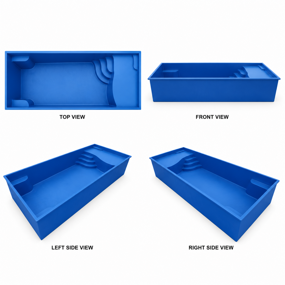 Frp Portable Swimming Pool - Shape: Rectangle