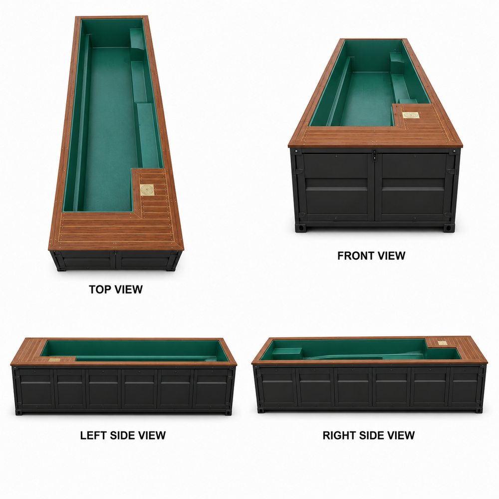 Container Swimming Pool - Color: Green