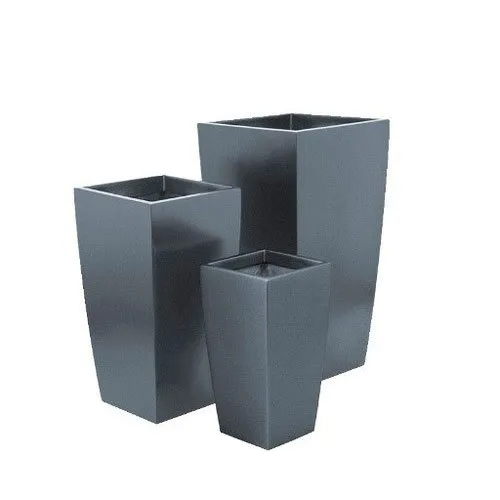 Fiberglass Garden Planter - Color: Black