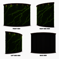 Moss Green Wall - Dimensions: Customized