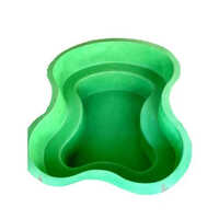 Fiberglass Garden Pond - 4 X 3 X 1.5 Feet | Natural Green, Powder Coated Finish, Durable Design For Elegant Outdoor Decoration