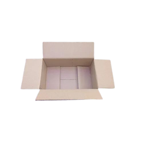 Brown 3 Ply Corrugated Packaging Box - Finish: Matt