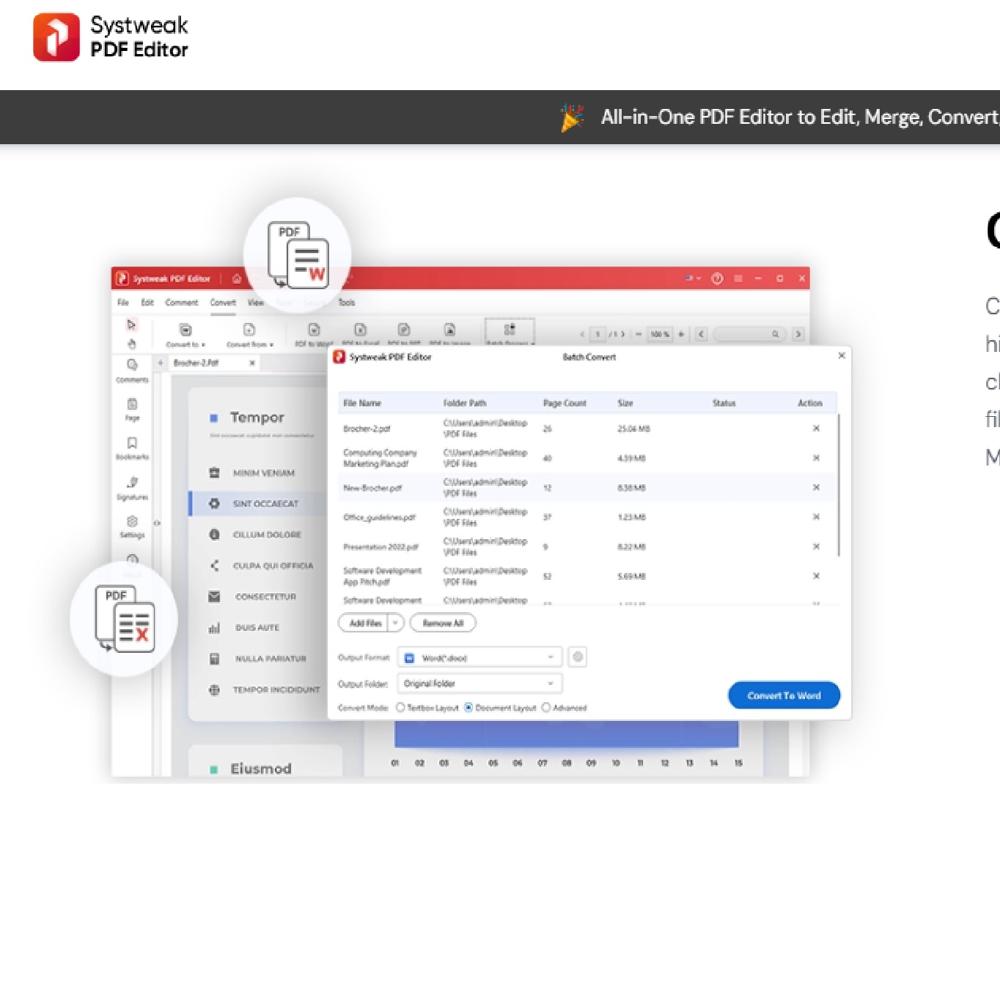 Systweak Pro Perpetual PDF Editor