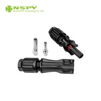 TUV Certified IP68 Waterproof MC 4 Solar Cable Connector 1500VDC 4mm² 6mm² Contact Pins