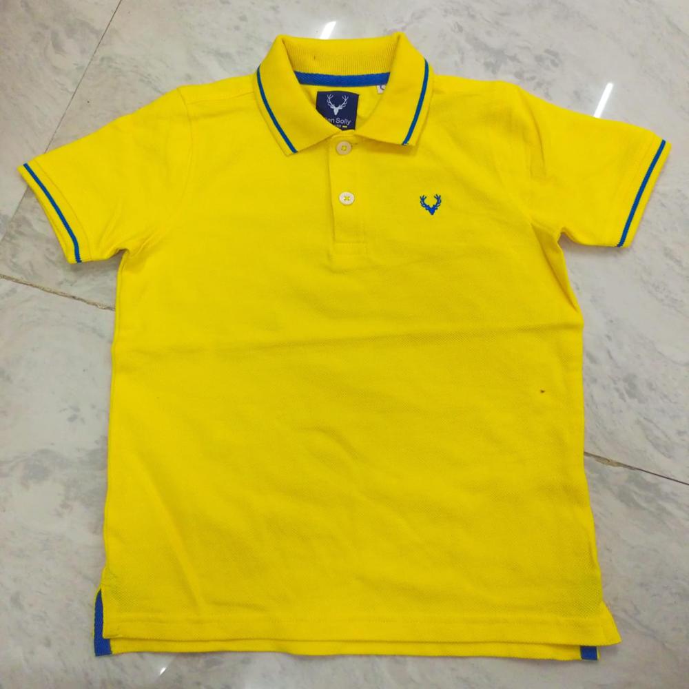 Boys Half Sleeve Collar Top Mixing 