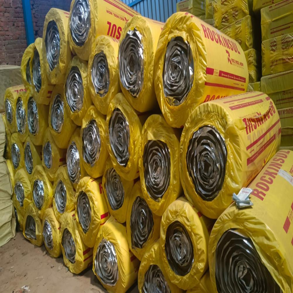 Rock Wool Building Roll - 50mm Thick, 1.10m Wide | Eco-friendly, Anti-bacterial, Fire Protective Insulation Solution