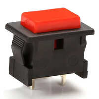 Plastic Push Switch - Color: Black And Red
