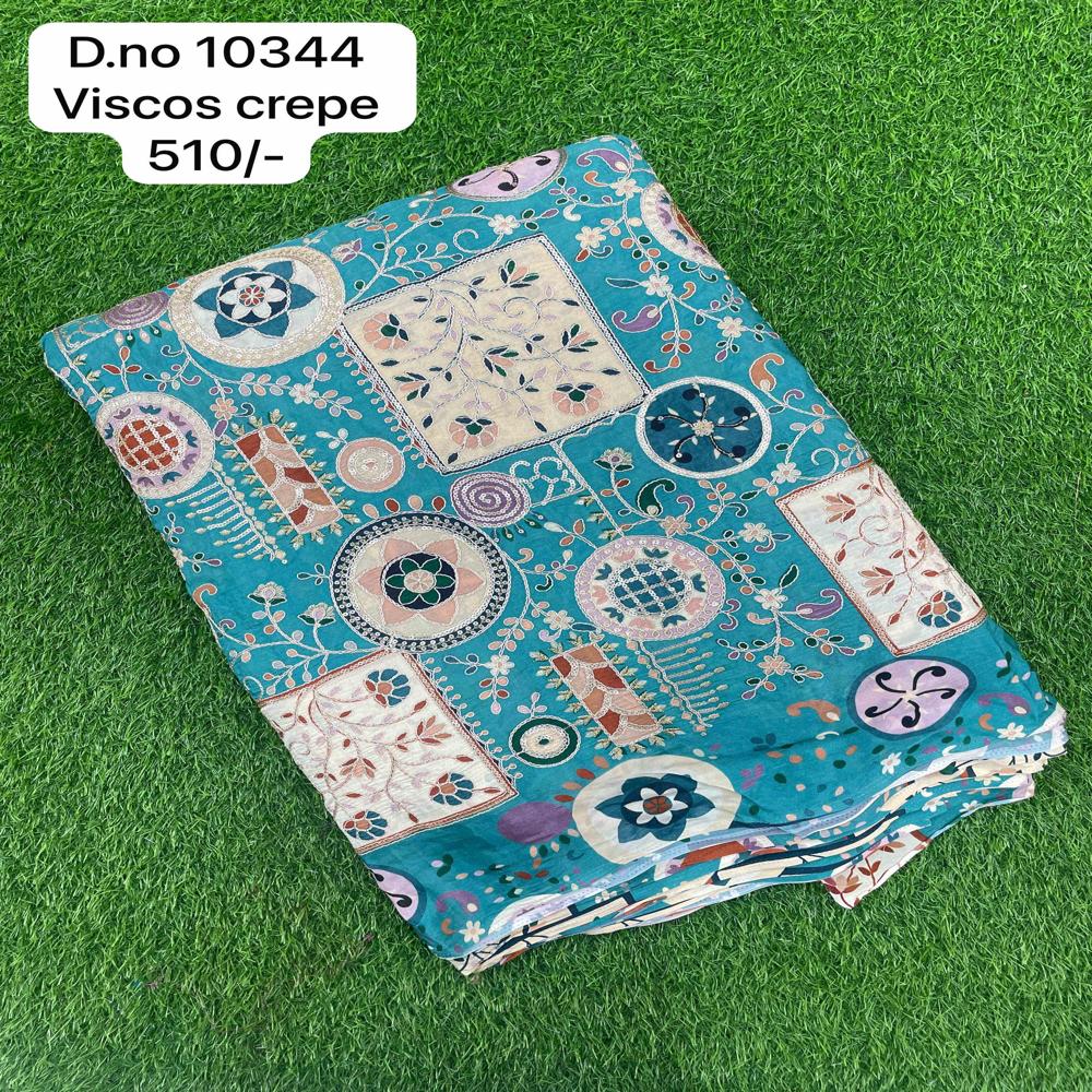 Lightweight viscose crepe fabric